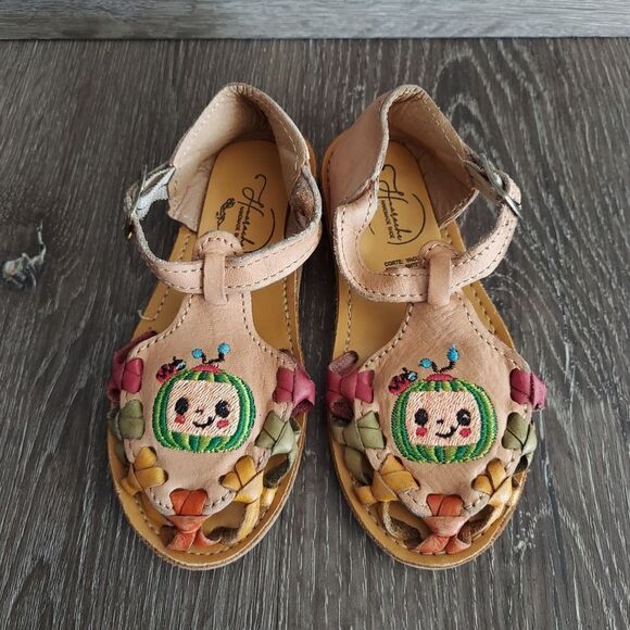 Authentic Handmade Mexican Cocomelon Inspired Huaraches Size 8 - Picture 1 of 8